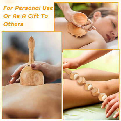 Mushroom Head Massage Scraping Board Set