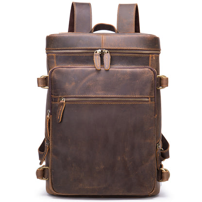 Korean Computer Bag Men's Retro Crazy Horseskin Shoulder