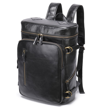 Korean Computer Bag Men's Retro Crazy Horseskin Shoulder