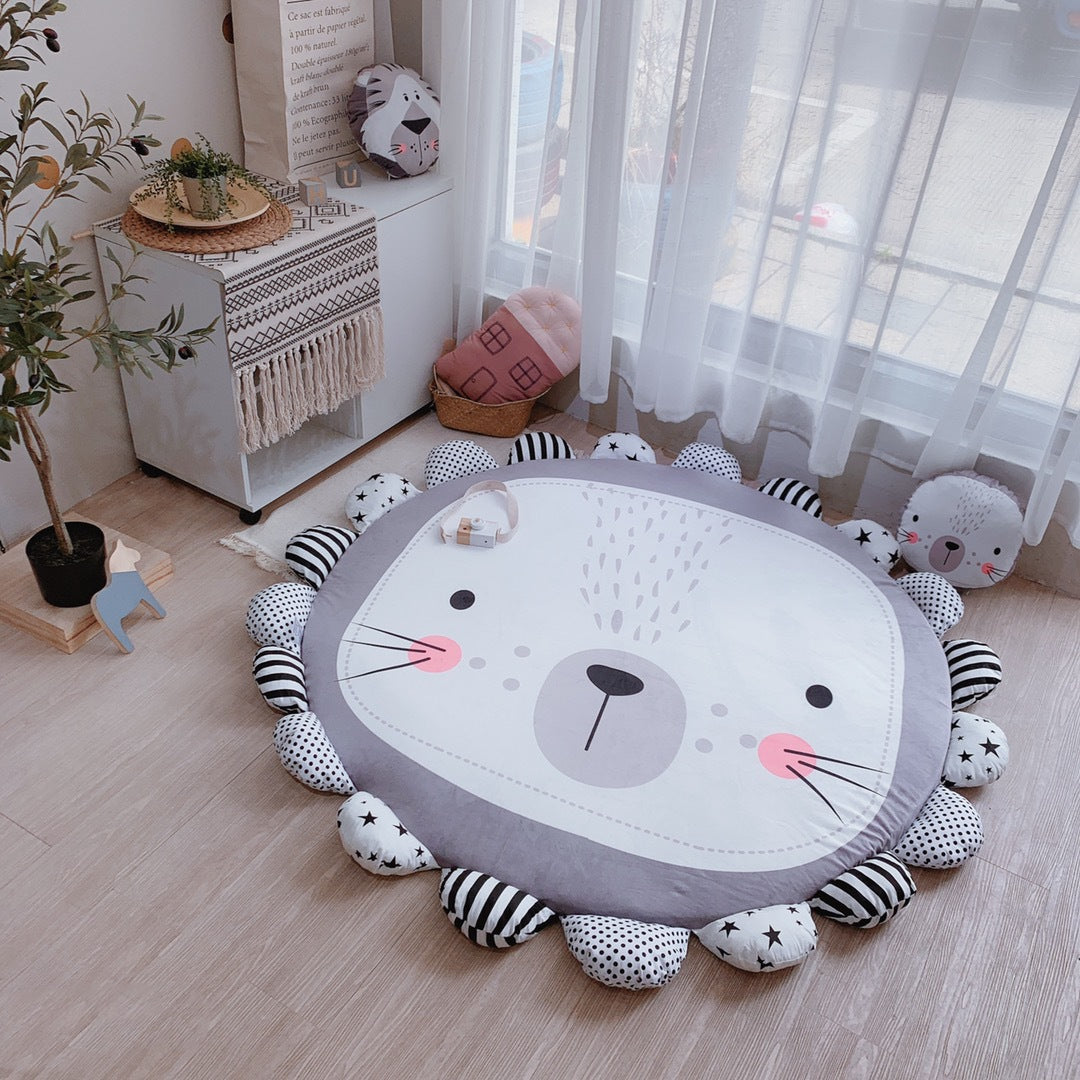 Children's Cartoon Of Household Sunflower Floor Mat